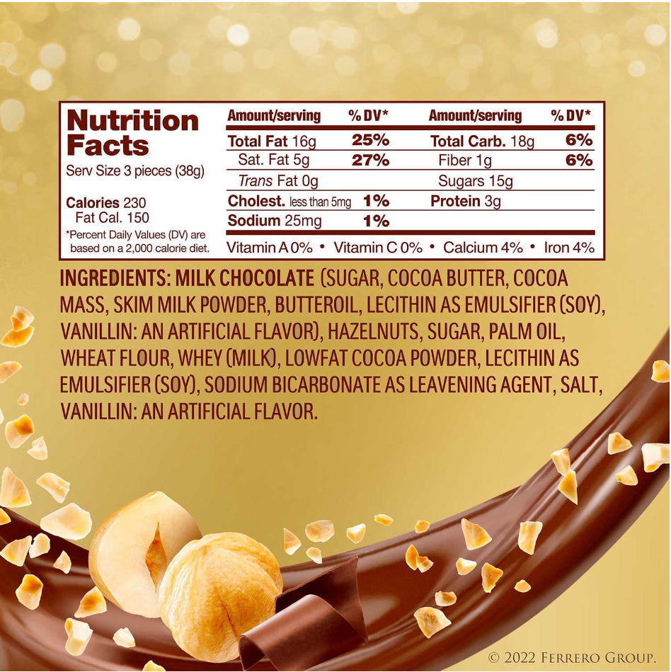 Ferrero Rocher Premium Milk Chocolate Hazelnut 48 ct.